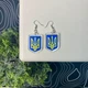 Бижутерия Акриловые Серьги Герб України - изображение 1