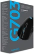 Ігрова бездротова миша Logitech G703 LIGHTSPEED HERO 25600 DPI, 6 кнопок, чорна - изображение 8