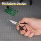 Тонкогубцы изогнутые Deli 5" (DL103005) - изображение 4