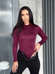 Жіночий блискучий боді з рукавом Uaclothes 42-44 Бордовий (like36017-164391349) - зображення 2