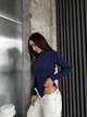Жіночий блискучий боді з рукавом Uaclothes 42-44 Синій (like36020-164421349) - зображення 5