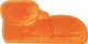 Forma do pieczenia Orion Sillinie silikonowa baranek pomarańczowa 31 x 17 x 9 cm (151735) (8592381170042) - obraz 4