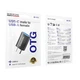 Перехідник BOROFONE BV26C Type-C male to USB female (USB3.0) OTG для передачі даних для телефона/пристроїв Чорний - изображение 2