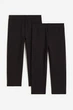 Лосины капри-бриджи набор 2 шт. для девочки H&M 1136784-001 146 см (10-11 years) Черный - изображение 1