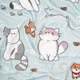 Плед ARDESTO Flannel 100% полиэстер полуторный 160х200 см милые котики (ART0130PB) - изображение 3