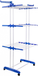 Сушилка складная для белья и одежды (80-142) x 55 x 172 см до 15 кг Garment Rack With Wheels из нержавеющей сталь - изображение 1
