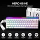 Игровая Клавиатура AULA HERO 68 HE Pink Магнитные Свитчи. Проводная 8000Hz/s. RGB Панель, 68 keys, Switch 0.1mm. Rapid Trigger - изображение 4