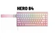 Клавиатура AULA HERO 84 HE Pink Магнитные Свитчи. Проводная 8000Hz/s. RGB Панель, 84 keys, Switch 0.01mm. Rapid Trigger - изображение 1