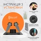 Тримач клейкий GLUIT для швабр та щіток.Колір Чорний-Хром. Набір 1 шт. - изображение 5