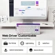 Клавиатура AULA HERO 84 HE White-Purple Магнитные Свитчи. Проводная 8000Hz/s. RGB Панель, 84 keys, Switch 0.01mm. Rapid Trigger - изображение 5