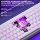 Клавиатура AULA HERO 84 HE White-Contour Магнитные Свитчи. Проводная 8000Hz/s. RGB Панель, 84 keys, Switch 0.01mm. Rapid Trigger - изображение 4
