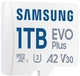 Карта памяти Samsung Evo Plus microSDXC 1TB UHS-I U3 V30 + SD-адаптер (MB-MC1T0SA/EU) - изображение 2