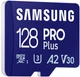 Карта памяти Samsung PRO Plus microSDXC 128GB UHS-I U3 V30 + SD-адаптер (MB-MD128SB/WW) - изображение 4