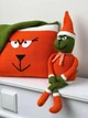 Декоративна в'язана подушка ПРОВАНС Помаранчевий Бука, 45х45см 042940 - зображення 4