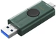 Флеш пам'ять USB Kingston DataTraveler Duo 128GB USB 3.2 Gen 1 + Type-C Black/Green (DTDEG2/128GB) - зображення 5