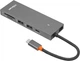 USB-hub HiSmart USB Type-C - 2 x USB 3.0 HDMI SD TF (CA913459) - obraz 1