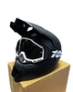 Эндуро кроссовый мотошлем Helmet Black + очки Profi 100% - изображение 1