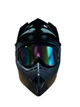 Эндуро кроссовый мотошлем Helmet Black + очки Standard - изображение 3