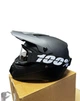 Эндуро кроссовый мотошлем Helmet Black + очки Profi прозрачное стекло - изображение 3