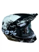 Эндуро кроссовый мотошлем Helmet White+ очки Profi Black прозрачное стекло - изображение 4