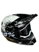 Эндуро кроссовый мотошлем Helmet White+ очки Profi Black 100% - изображение 5