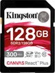 Карта памяти Kingston Canvas React Plus SDXC 128GB UHS-II U3 V90 (SDR2/128GB) - изображение 1