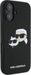 Etui plecki Karl Lagerfeld Silicone Double Heads Print MagSafe do iPhone 16 Plus Black (3666339319533) - obraz 4