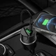 Автомобильное зарядное устройство HOCO Z42 Light road dual port digital display PD20W+QC3.0 car charger 3A Black (6931474742544) - изображение 7