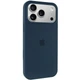 Чехол панель силиконовый Tech Protect Premium Soft-Touch Silicone Case Full Cover Protective для Apple iPhone 17 Pro Max (6.9") Синий / Deep navy - изображение 1