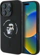 Etui plecki Karl Lagerfeld Silicone Karl&Choupette Heads Ring MagSafe do iPhone 16 Pro Black (3666339318666) - obraz 1
