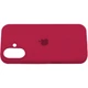 Чехол панель силиконовый Tech Protect Premium Soft-Touch Silicone Case Full Cover Protective для Apple iPhone 17 (6.3") Красный / Rose Red - изображение 3