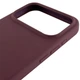 Чехол панель силиконовый Tech Protect Premium Soft-Touch Silicone Case Full Cover Protective для Apple iPhone 17 Pro Max (6.9") Бордовый / Plum - изображение 4
