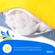 Подушка П-образная IDEIA 140×75×20 см U-shape для беременных, реабилитации и повседневного комфорта с наволочкой на молнии Антиаллергенная желтый + синий - изображение 7