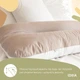 Подушка П-образная IDEIA 140×75×20 см U-shape для беременных, реабилитации и повседневного комфорта с наволочкой на молнии Антиаллергенная светло-серый + белый - изображение 2