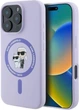 Etui plecki Karl Lagerfeld Silicone Karl&Choupette Heads Ring MagSafe do iPhone 16 Pro Max Purple (3666339318758) - obraz 1