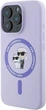 Etui plecki Karl Lagerfeld Silicone Karl&Choupette Heads Ring MagSafe do iPhone 16 Pro Max Purple (3666339318758) - obraz 3