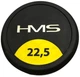 Прогумована гантель HMS PRO 22.5 кг чорна (5907695539479) (955555910121878) - Уцінка - зображення 2