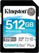 Карта памяти Kingston Canvas Go! Plus SDXC 512GB UHS-I U3 V30 (SDG3/512GB) - изображение 1