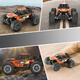 Машинка на пульте управления Big Monster Truck оранжевого цвета (9040-2F) - изображение 2