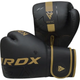 Рукавички боксерські з капою RDX F6 Kara Matte розмір 8 унцій, чорно-золотисті - изображение 5