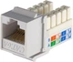 Модуль EPNew KeyStone RJ45 UTP cat 5e, 6, 6a Slim W - 16.6 мм Белый (GKTVM-U0WH) - изображение 1