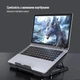 Охлаждающая подставка для ноутбука ColorWay Cooling Laptop Q100 10-17" Black (CW-CLQ100) - изображение 17