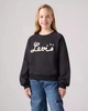 Толстовка на флисе для девочек с логотипом Levi's Черный (085 pvu jet black (104 (4A)) - изображение 1