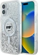 Панель Karl Lagerfeld Liquid Glitter Choupette Head Magsafe для iPhone 16 Transparent (3666339319205) - зображення 1