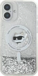 Панель Karl Lagerfeld Liquid Glitter Choupette Head Magsafe для iPhone 16 Transparent (3666339319205) - зображення 3