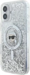 Панель Karl Lagerfeld Liquid Glitter Karl Head Magsafe для iPhone 16 Transparent (3666339319168) - зображення 2