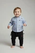 Сорочка Ralph Lauren 9 міс 75 см Блакитна з логотипом - зображення 1