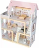 Domek dla lalek KIK drewniany Mebelki 78 cm Różowy LED (5903039763432) - obraz 3