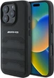 Панель AMG Leather Debossed Lines Black Logo для Apple iPhone 16 Pro Max Black (AMHCP16XGSEBK) - зображення 1