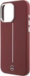Etui Mercedes-Benz Silicone White Stripe MagSafe do Apple iPhone 16 Pro Max Red (MEHMP16X23SUMSR) - obraz 6